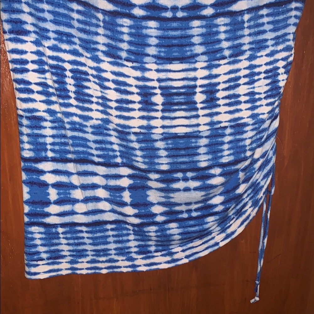 Ruby Rd. Blue Ruched Blouse - Picture 4 of 10